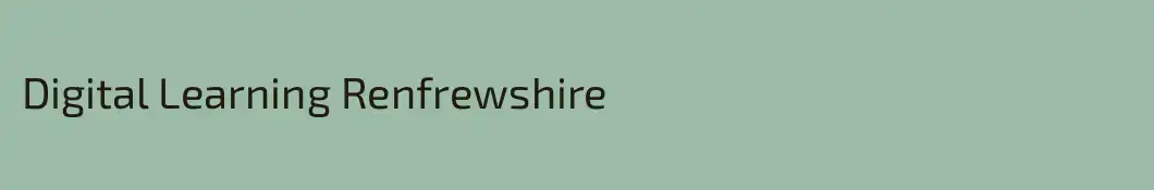 Digital Learning Renfrewshire